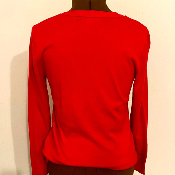 ❤️REITMANS  ESSENTIALS ❤️Red button- up cardigan in medium. Like new condition. - Picture 7 of 14